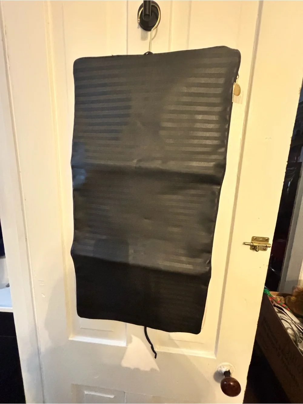 Mary Kay Black Hanging Cosmetic Organizer with Clear Pockets and Zippers